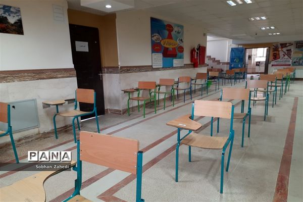 امتحانات حضوری  زیر سایه سنگین  کرونا در رودهن