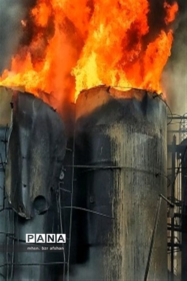 آتش سوزی درشهرک صنعتی اشتهارد