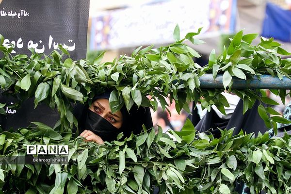 تشییع و تدفین پیکر دو شهید گمنام در محوطه وزارت کشور