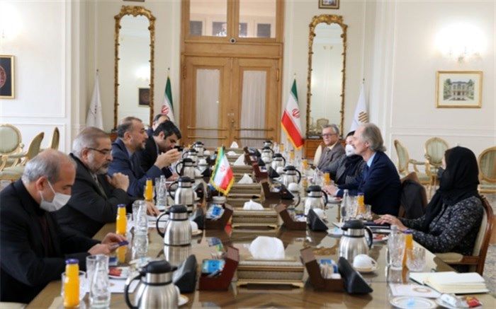 گفت‌وگوی وزیر خارجه ایران و نماینده ویژه دبیرکل سازمان ملل درباره سوریه