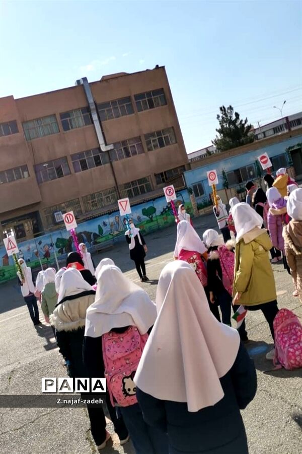 آموزش فرهنگ ترافیک در مدارس پاکدشت