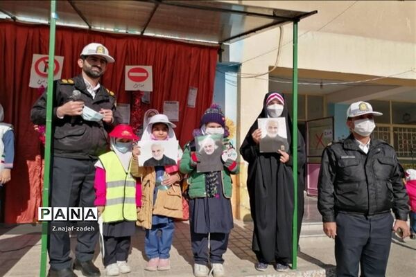 آموزش فرهنگ ترافیک در مدارس پاکدشت