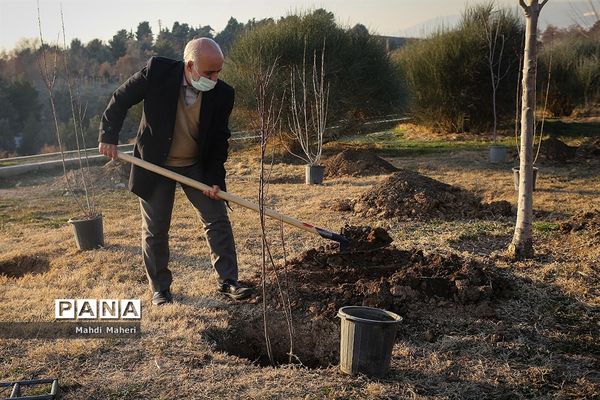 مراسم درختکاری در پارک پردیسان
