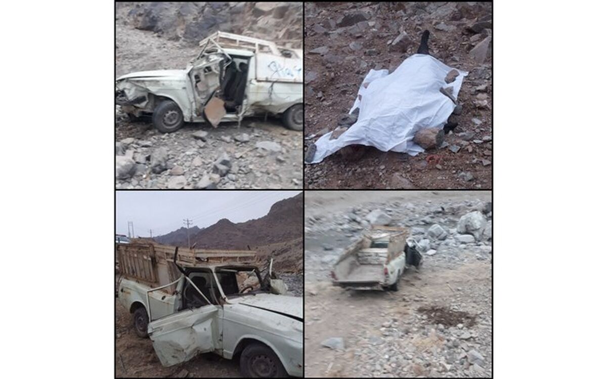 جاده زیبای کوهسرخ راننده وانت را به کام مرگ کشید