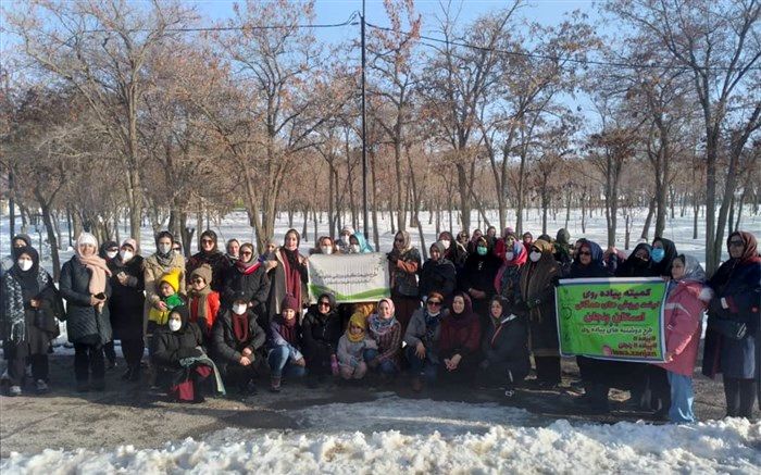 برگزاری پیاده‌روی همگانی  در زنجان