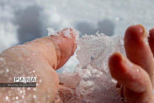 یک روز برفی در پیست اسکی سپیدان