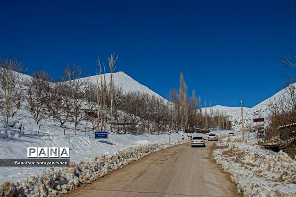 یک روز برفی در پیست اسکی سپیدان