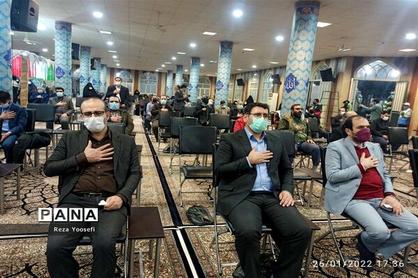 مراسم وداع با شهید گمنام در شهرستان شهریار
