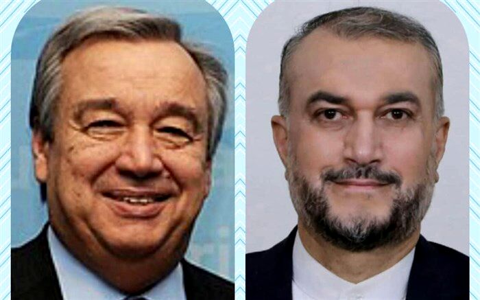 گفتگوی تلفنی امیر عبداللهیان با دبیرکل سازمان ملل متحد