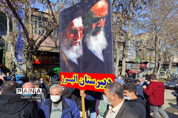 برگزاری راهپیمایی محکوم کردن جنایات رژیم آل سعود علیه مردم یمن در رودهن