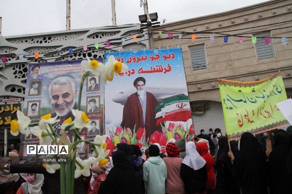 گلباران تمثال امام خمینی (ره) و شهدای انقلاب اسلامی شهرستان بهبهان