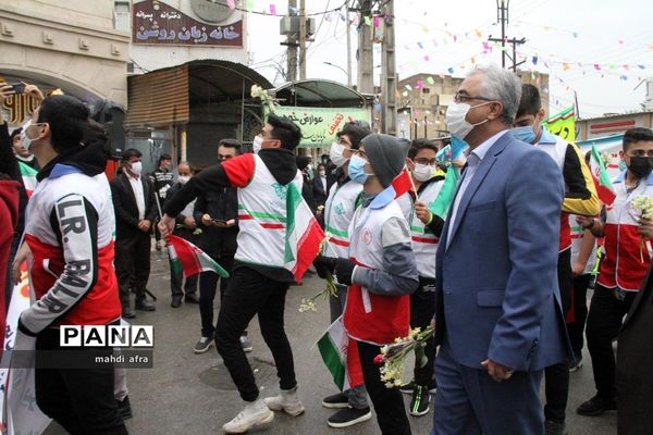 گلباران تمثال امام خمینی (ره) و شهدای انقلاب اسلامی شهرستان بهبهان
