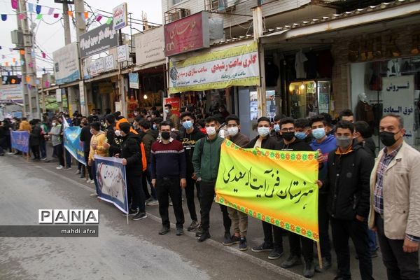 گلباران تمثال امام خمینی (ره) و شهدای انقلاب اسلامی شهرستان بهبهان
