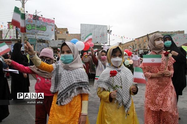 گلباران تمثال امام خمینی (ره) و شهدای انقلاب اسلامی شهرستان بهبهان
