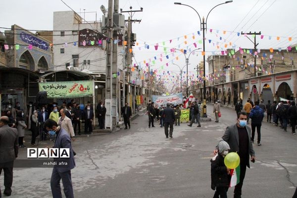 گلباران تمثال امام خمینی (ره) و شهدای انقلاب اسلامی شهرستان بهبهان