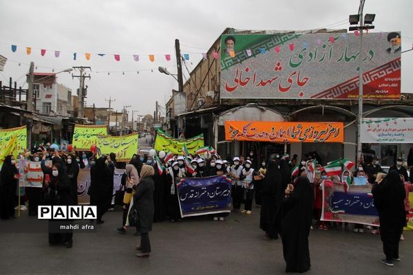 گلباران تمثال امام خمینی (ره) و شهدای انقلاب اسلامی شهرستان بهبهان