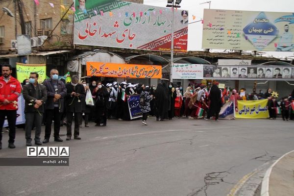 گلباران تمثال امام خمینی (ره) و شهدای انقلاب اسلامی شهرستان بهبهان