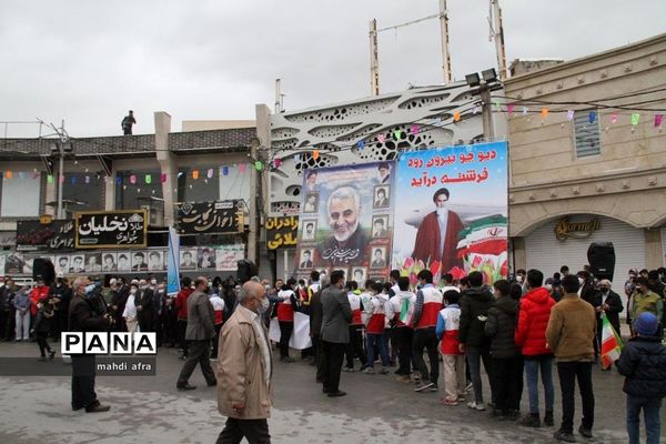 گلباران تمثال امام خمینی (ره) و شهدای انقلاب اسلامی شهرستان بهبهان