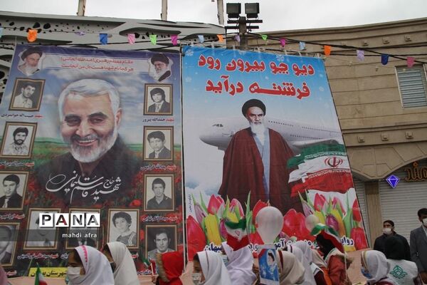 گلباران تمثال امام خمینی (ره) و شهدای انقلاب اسلامی شهرستان بهبهان
