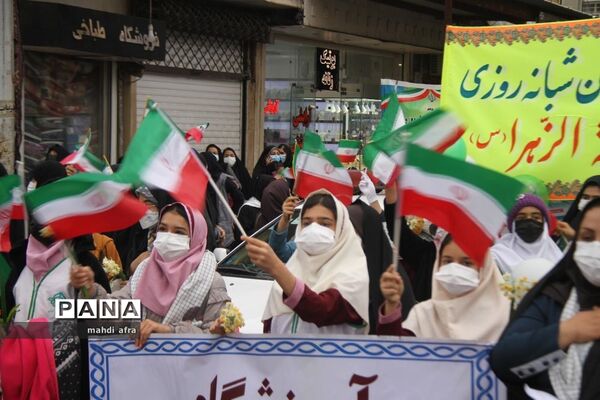 گلباران تمثال امام خمینی (ره) و شهدای انقلاب اسلامی شهرستان بهبهان