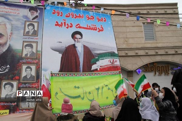 گلباران تمثال امام خمینی (ره) و شهدای انقلاب اسلامی شهرستان بهبهان