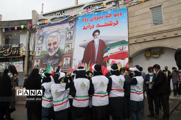 گلباران تمثال امام خمینی (ره) و شهدای انقلاب اسلامی شهرستان بهبهان