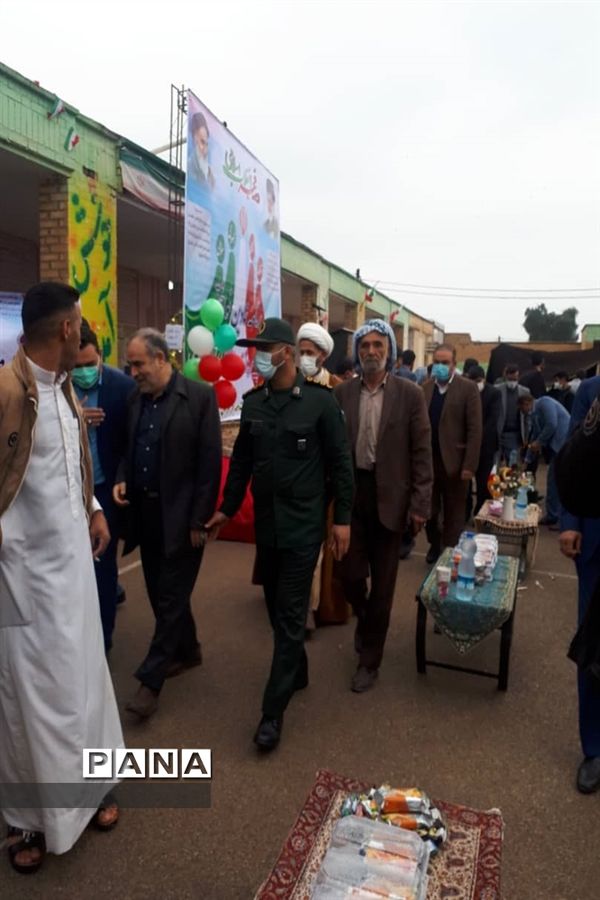 نواختن زنگ انقلاب در شهرستان حمیدیه