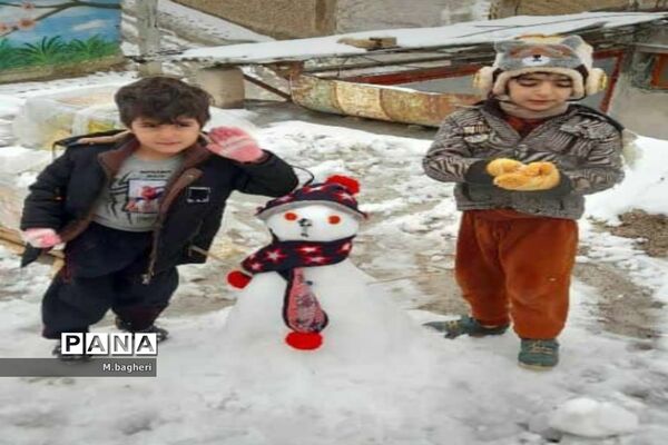 بارش برف بهانه‌ای برای برگشت آدم برفی ها