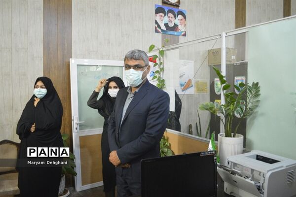 بازدید سرزده معاون تربیت بدنی و سلامت آموزش و پرورش استان بوشهر از سازمان دانش آموزی  استان
