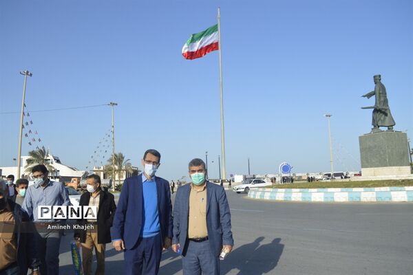 همایش پیاده‌روی همکاران فرهنگی در بوشهر