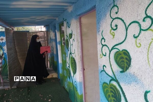 بازدید از مدارس منطقه یک از نظر رعایت پروتکل‌های بهداشتی