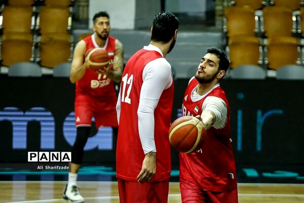 تمرین تیم ملی بسکتبال پیش از رقابت های مقدماتی جام جهانی