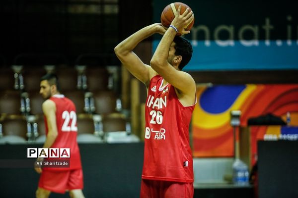 تمرین تیم ملی بسکتبال پیش از رقابت های مقدماتی جام جهانی