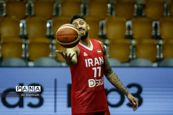 تمرین تیم ملی بسکتبال پیش از رقابت های مقدماتی جام جهانی