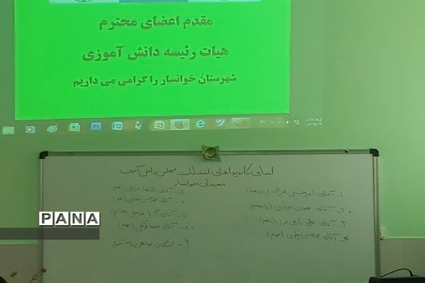 برگزاری انتخابات مجلس دانش‌آموزی شهرستان خوانسار