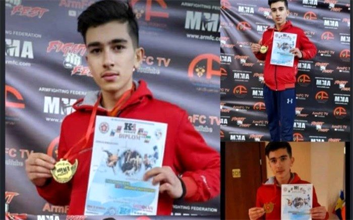 افتخارآفرینی دانش‌آموزان ساوجبلاغ در مسابقات جهانی کونگ‌فو