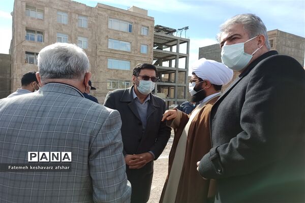 آیین کلنگ زنی مدرسه خیریه در شهرقدس