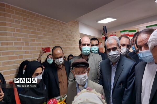 افتتاح آموزشگاه خیرساز با حضور وزیر آموزش و پرورش یوسف نوری در شهرستان قرچک