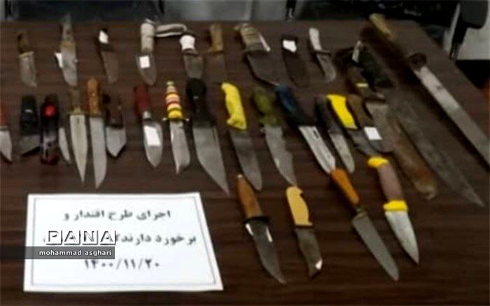 دستگیری اوباش و مخلان امنیت در بهارستان