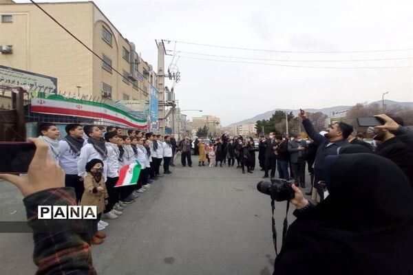 راهپیمایی یوم الله ۲۲بهمن در شهر قدس