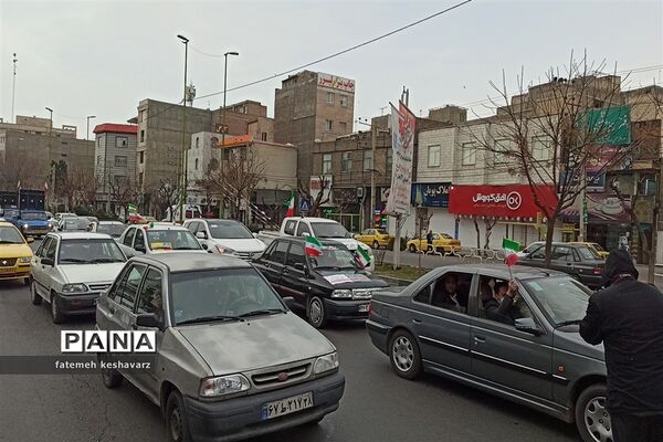 راهپیمایی۲۲بهمن در شهر قدس
