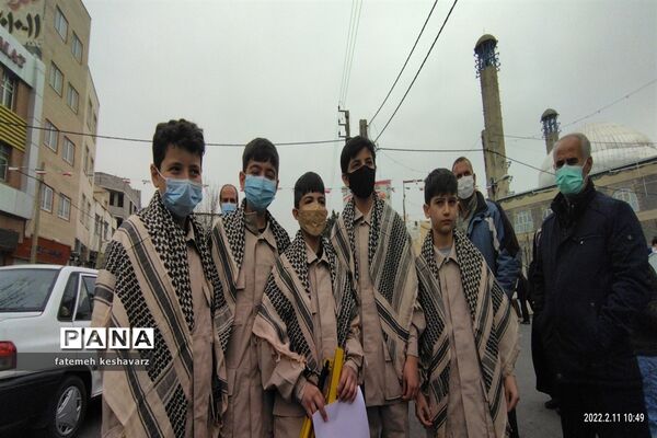 راهپیمایی۲۲بهمن در شهر قدس
