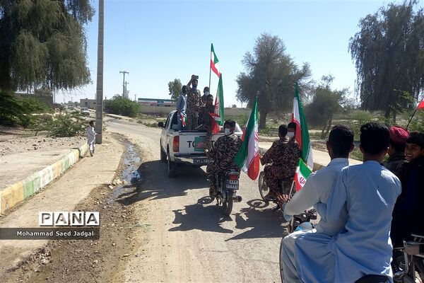 راهپیمایی خودرویی و موتوری ۲۲ بهمن در پیر سهراب