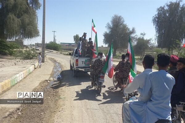 راهپیمایی خودرویی و موتوری ۲۲ بهمن در پیر سهراب