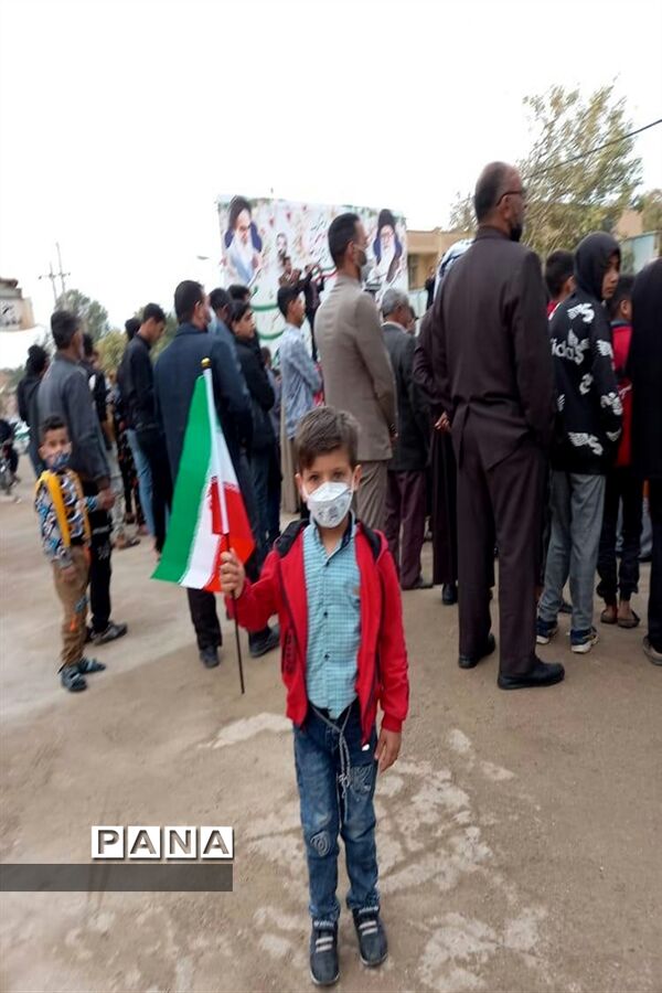 برگزاری راهپیمایی ۲۲بهمن در شهرستان حمیدیه