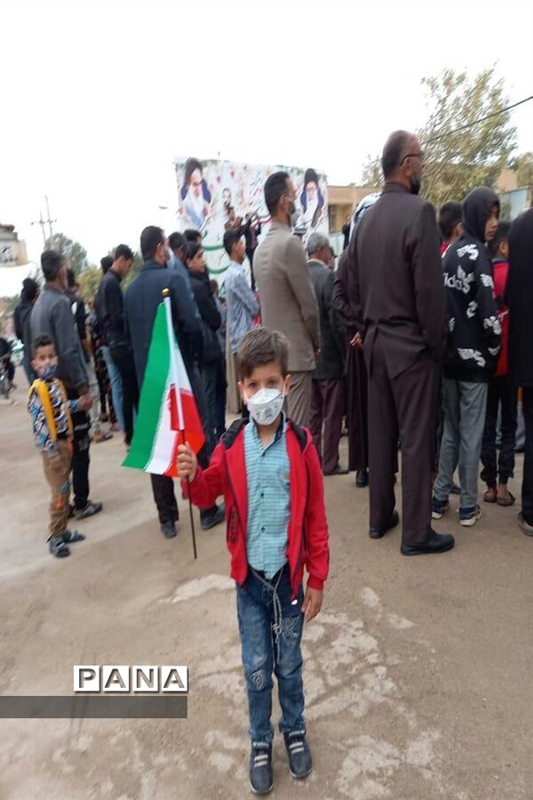 برگزاری راهپیمایی ۲۲بهمن در شهرستان حمیدیه