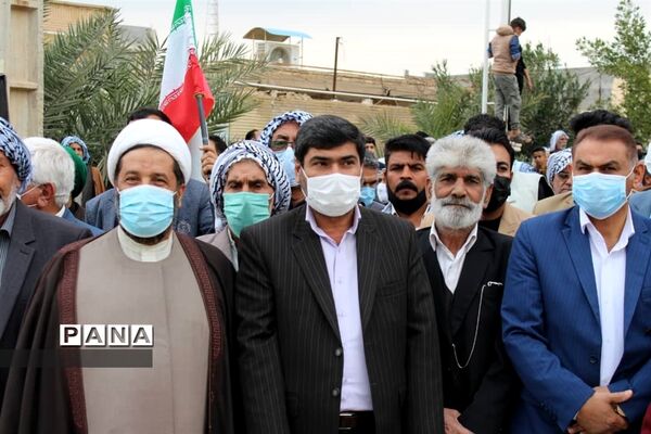 برگزاری راهپیمایی ۲۲بهمن در شهرستان حمیدیه