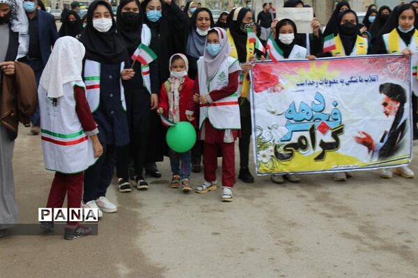 برگزاری راهپیمایی ۲۲بهمن در شهرستان حمیدیه