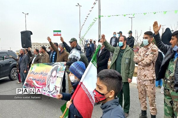 راهپیمایی خودرویی ۲۲ بهمن در پاکدشت