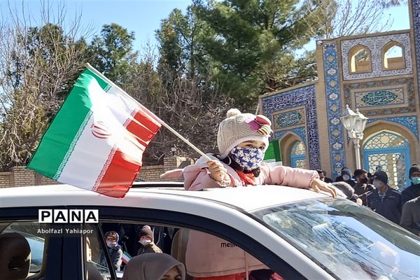 راهپیمایی خودرویی و موتوری جشن پیروزی انقلاب در کاشمر